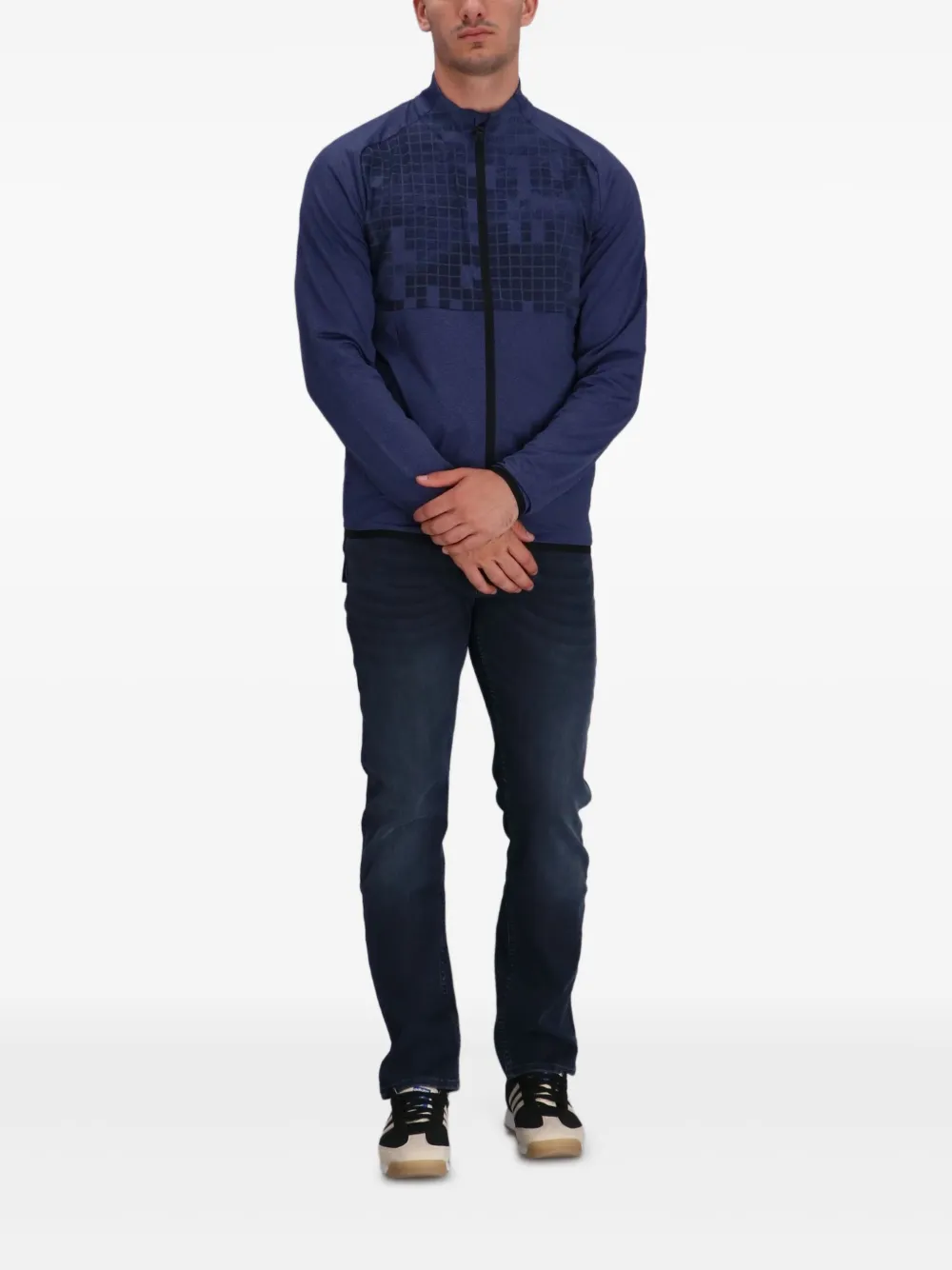 BOSS chemise zippée à motif géométrique | Sweats | Image 2