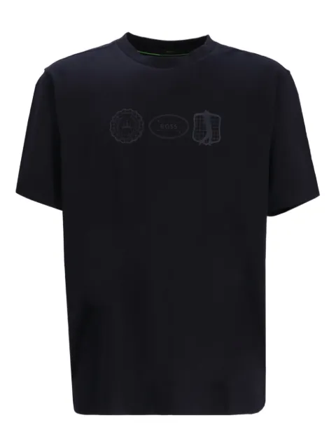 BOSS logo-embossed T-shirt