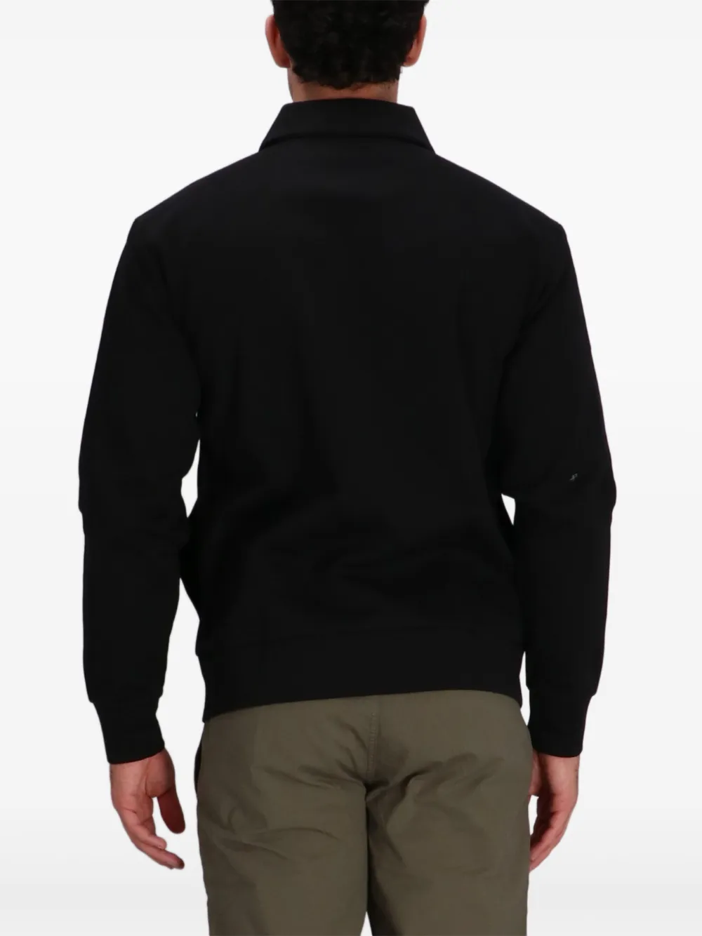 Hugo Boss Sweatshirtjacke Mit Doppel-d-monogramm In Black