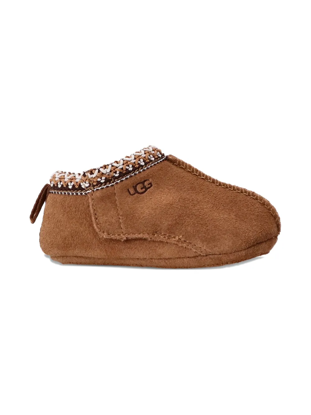 UGG Kids Tasman suède laarzen met gevlochten afwerking - Bruin
