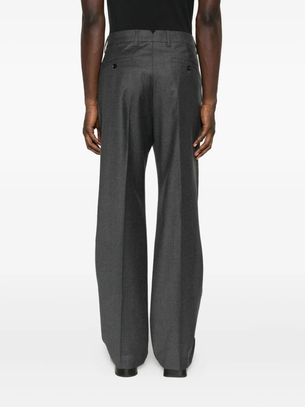 AMI Paris Plooibroek Grijs