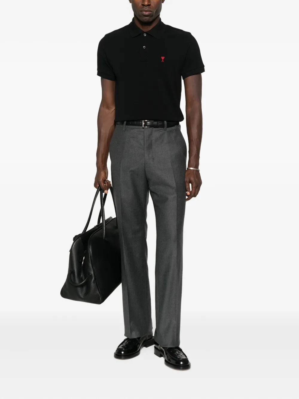 AMI Paris pressed-crease trousers - Grijs
