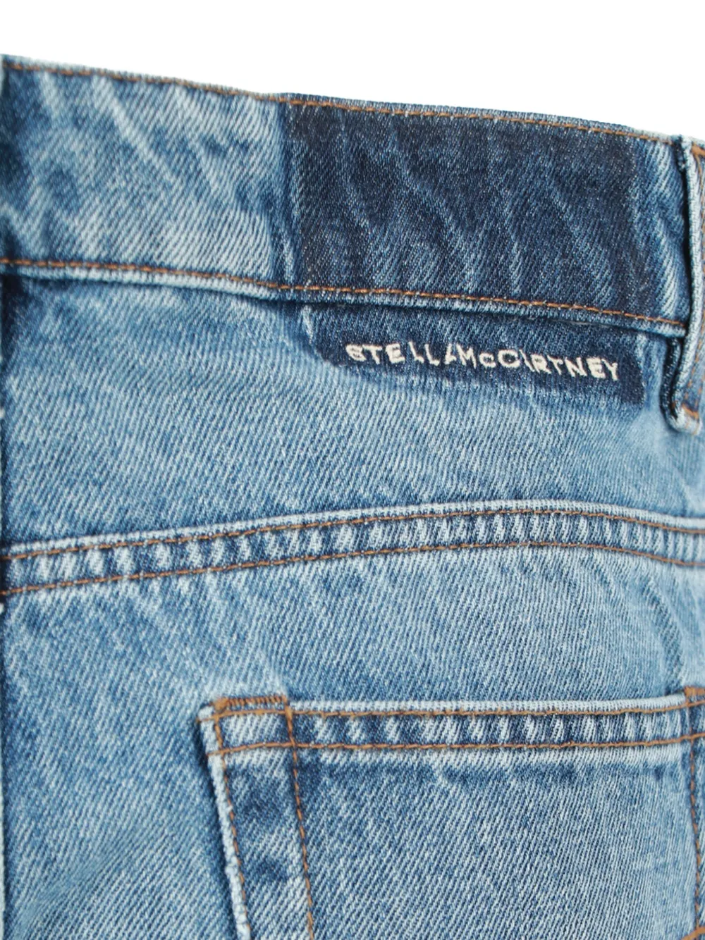 Stella McCartney Jeans met vervaagd effect Blauw