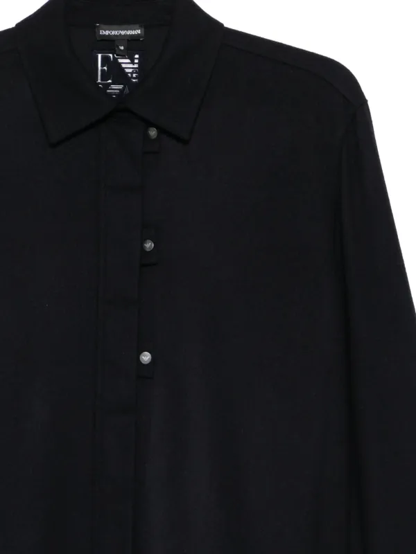 Emporio Armani ボタン シャツ | ブラック | FARFETCH JP