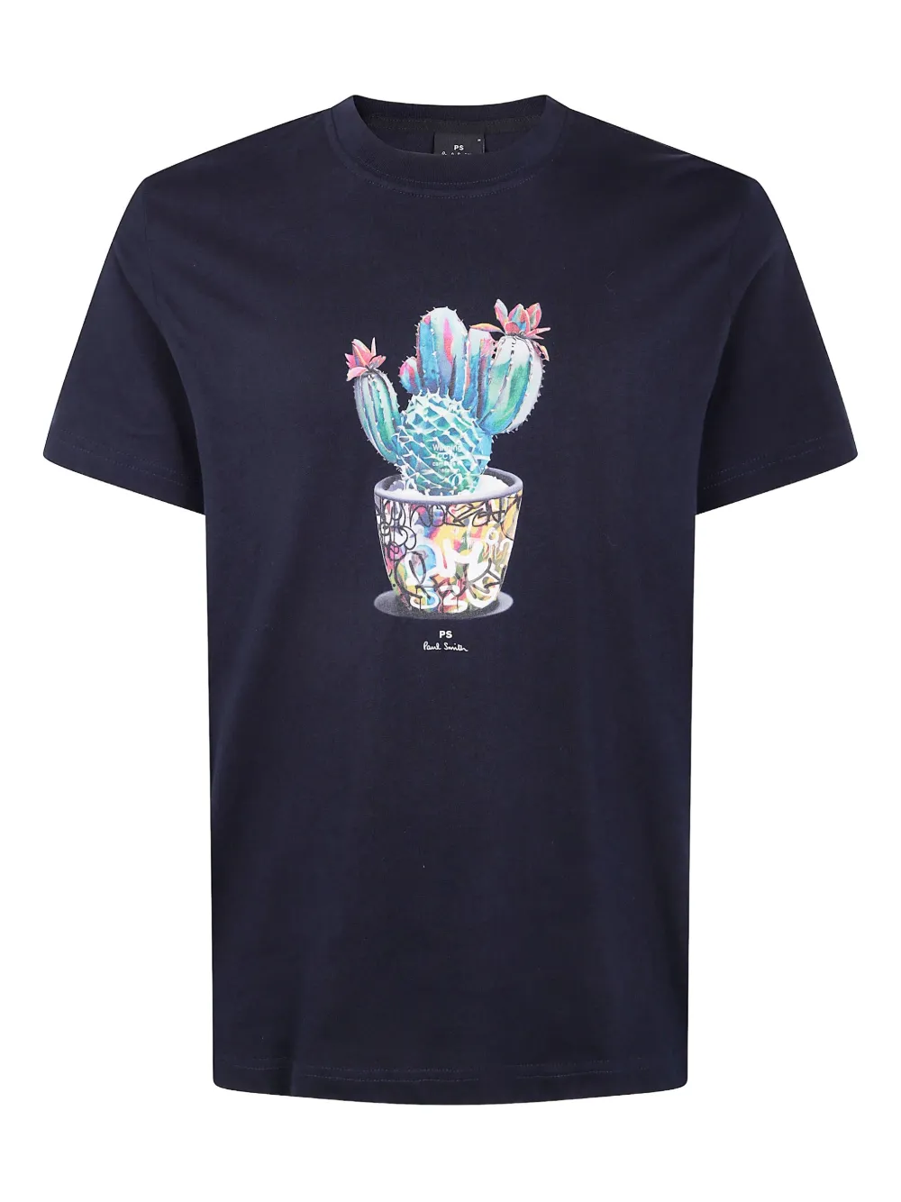 Paul Smith Cactus T-Shirt | Blue | Image 1