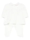 LALALU collared babygrow - White