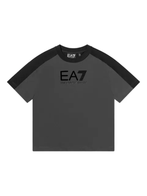Emporio Armani Kids colourblock logo T-shirt