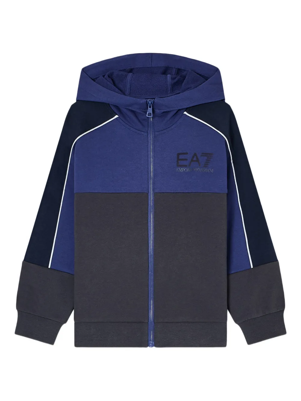 Emporio Armani Kids Trainingspak met capuchon en logodetail Grijs
