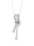Angela Lago Clove Hitch knot-detail sterling silver necklace