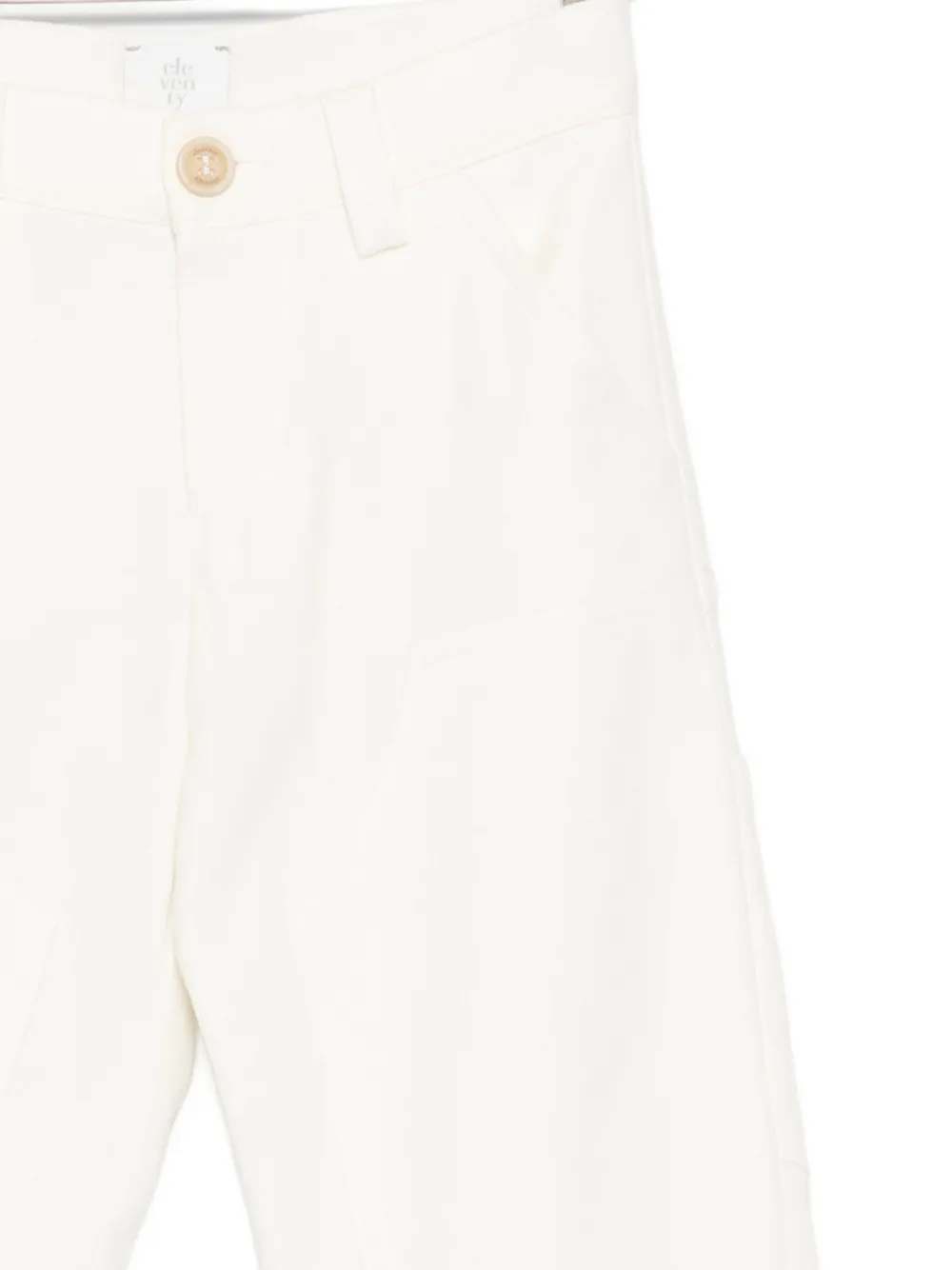Eleventy Patch-pocket Pants In White