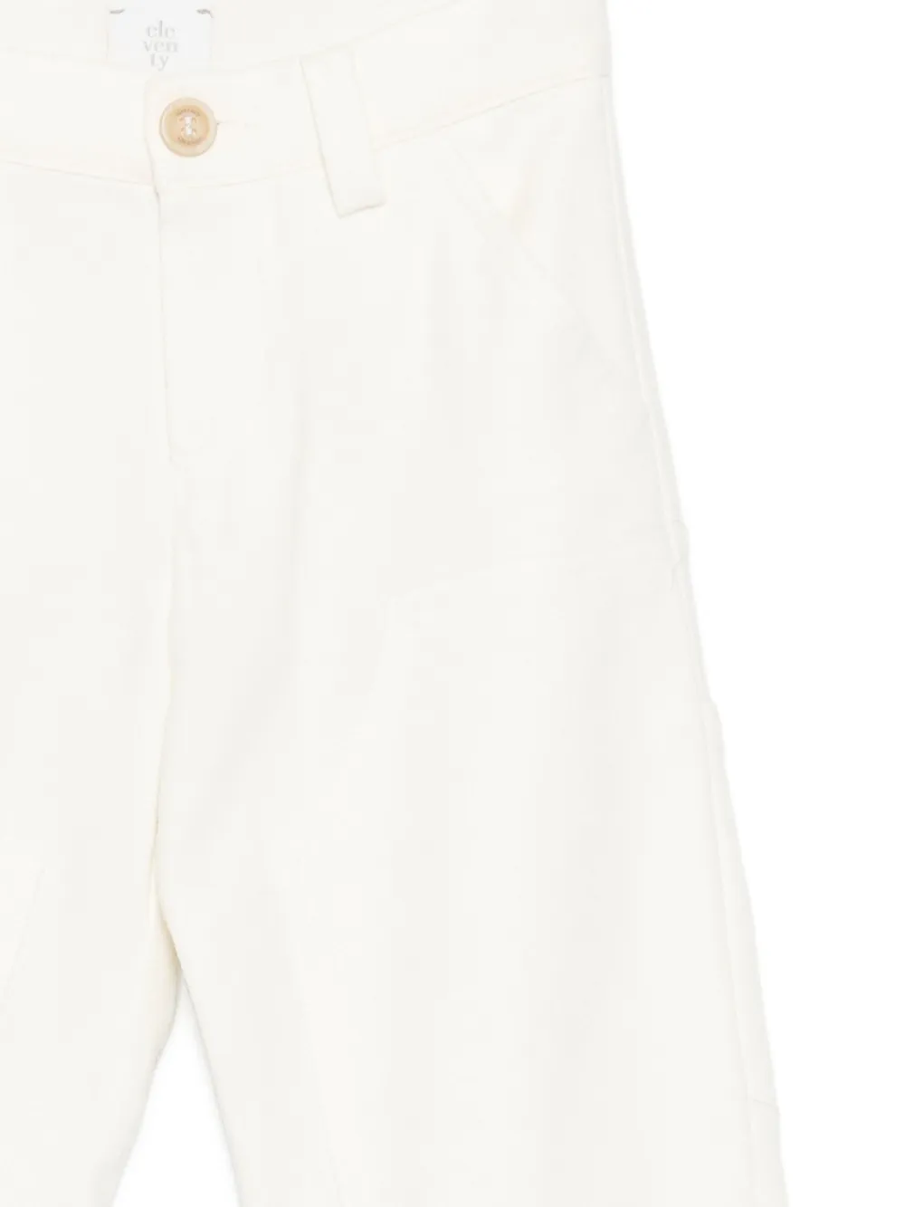 Eleventy Kids Broek met opgestikte zak Wit