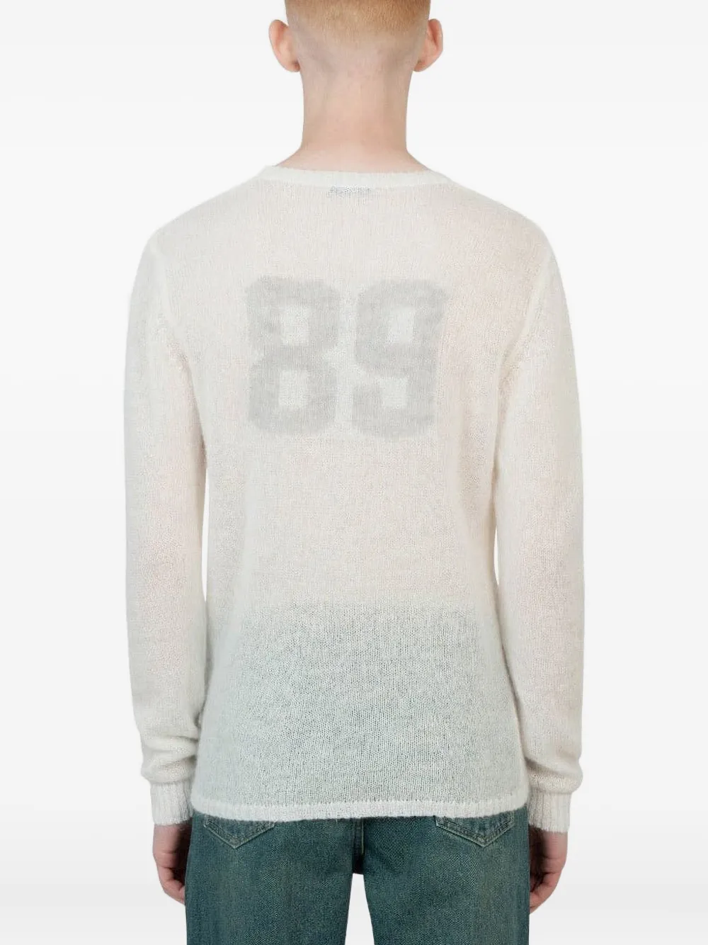 Paloma Wool Mohair Long-sleeve Sweater In White