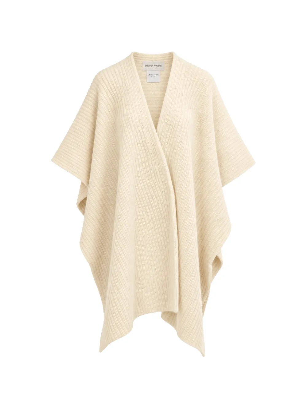 Christian Wijnants ribbed-knit draped poncho