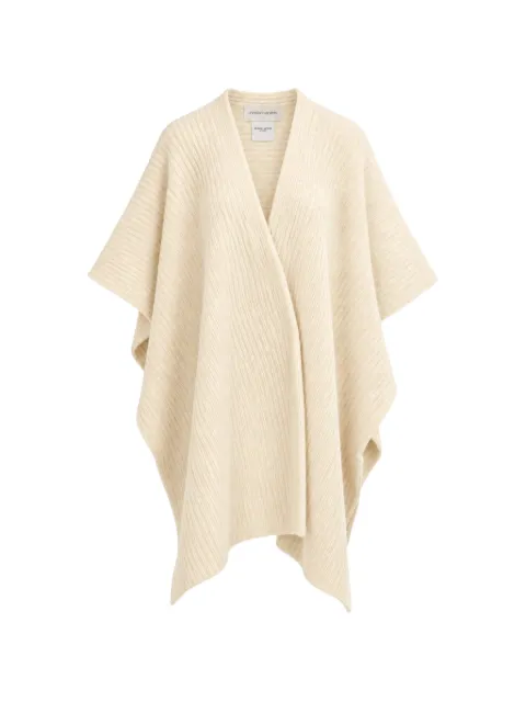 Christian Wijnants ribbed-knit draped poncho