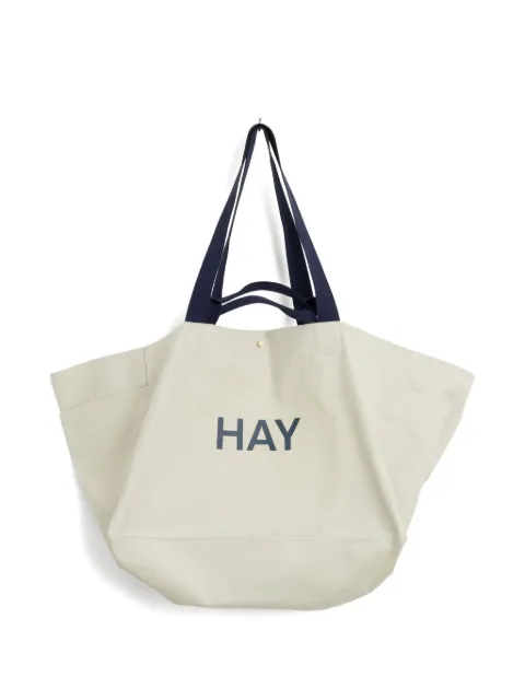 HAY Weekend logo-embroidered tote bag