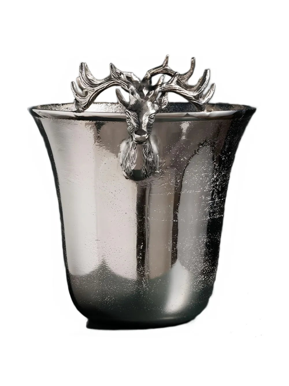 Cu I Seeyou Deer-head Ice Bucket In Silver