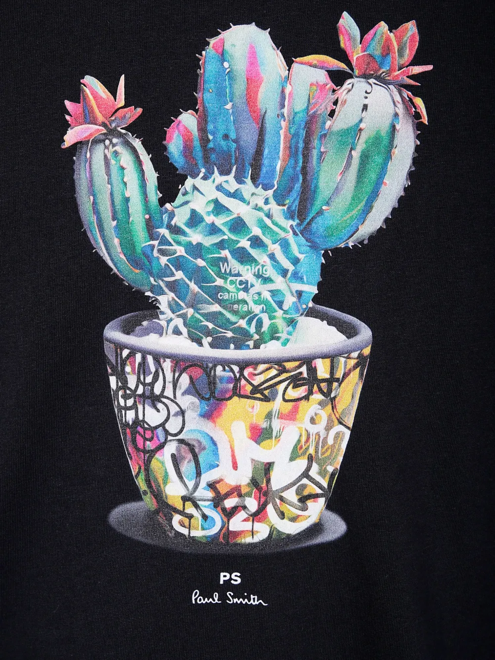 Paul Smith Cactus T-shirt Zwart