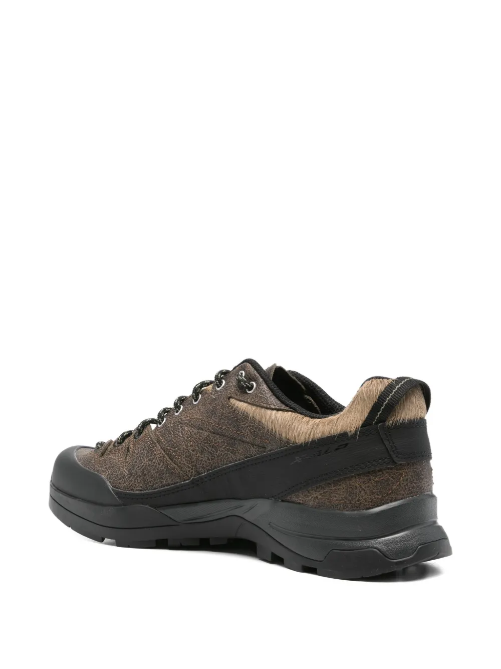 Salomon Leren sneakers Bruin