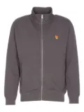 Maison Kitsuné Fox Head zip-up sweatshirt - Grey