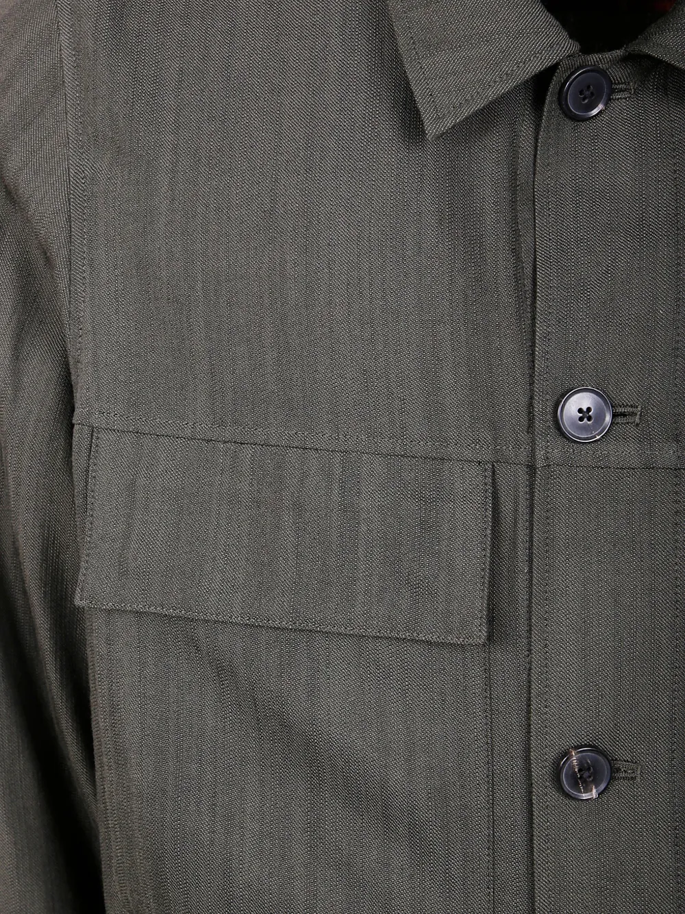 Paul Smith Shirtjack met klassieke kraag Groen