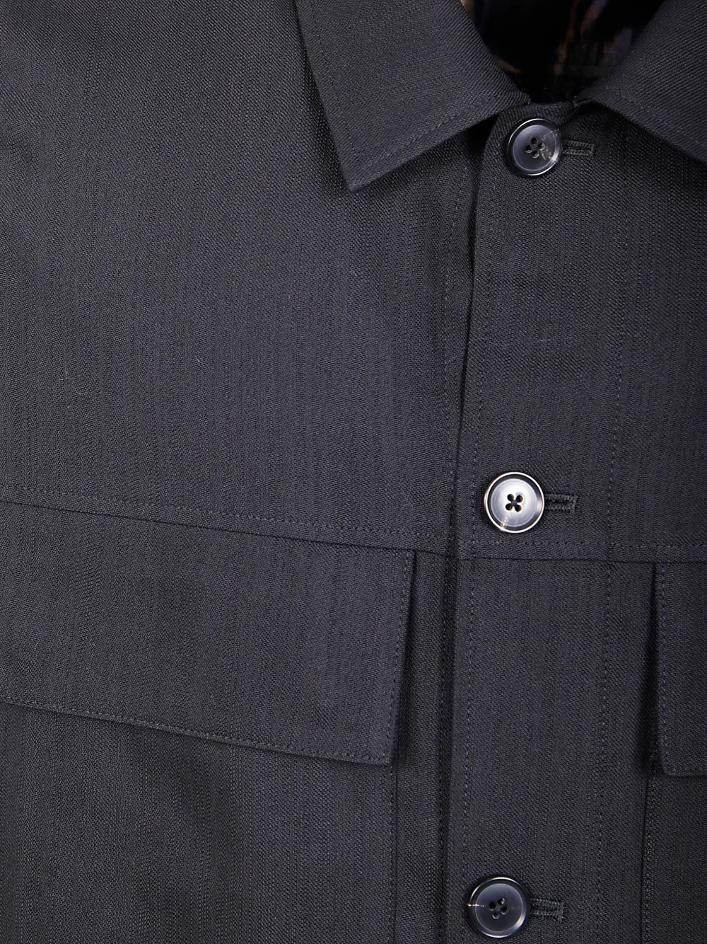 Paul Smith Wollen shirtjack Zwart