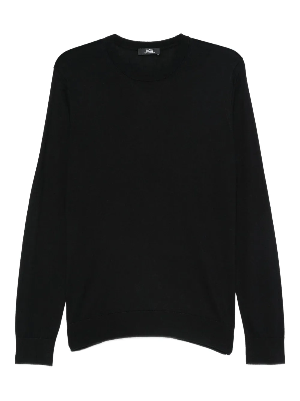 ALPHA STUDIO crew-neck sweater | Black | Image 1