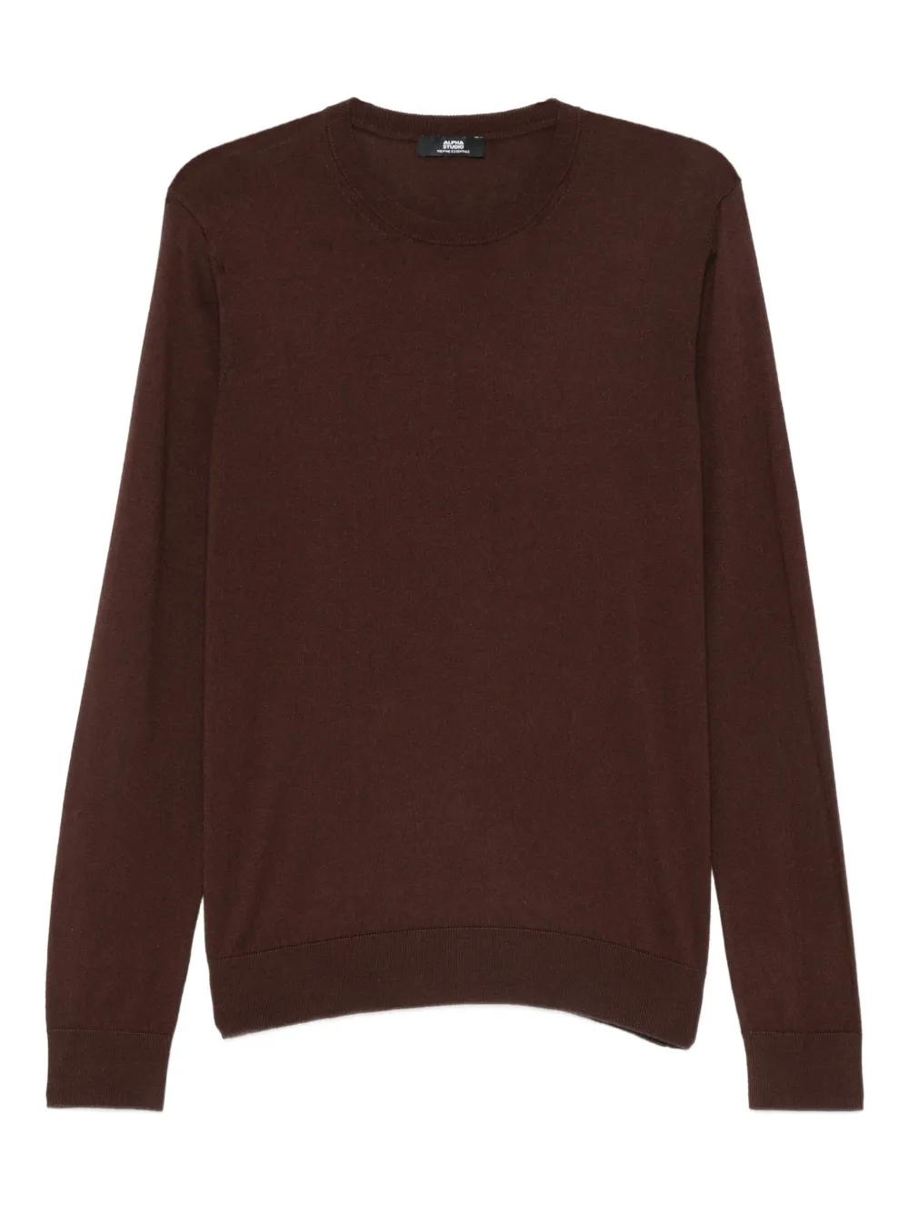 ALPHA STUDIO crew-neck sweater | Brown | Image 1