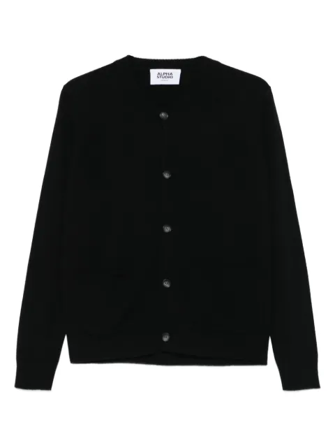 ALPHA STUDIO long-sleeved buttoned cardigan