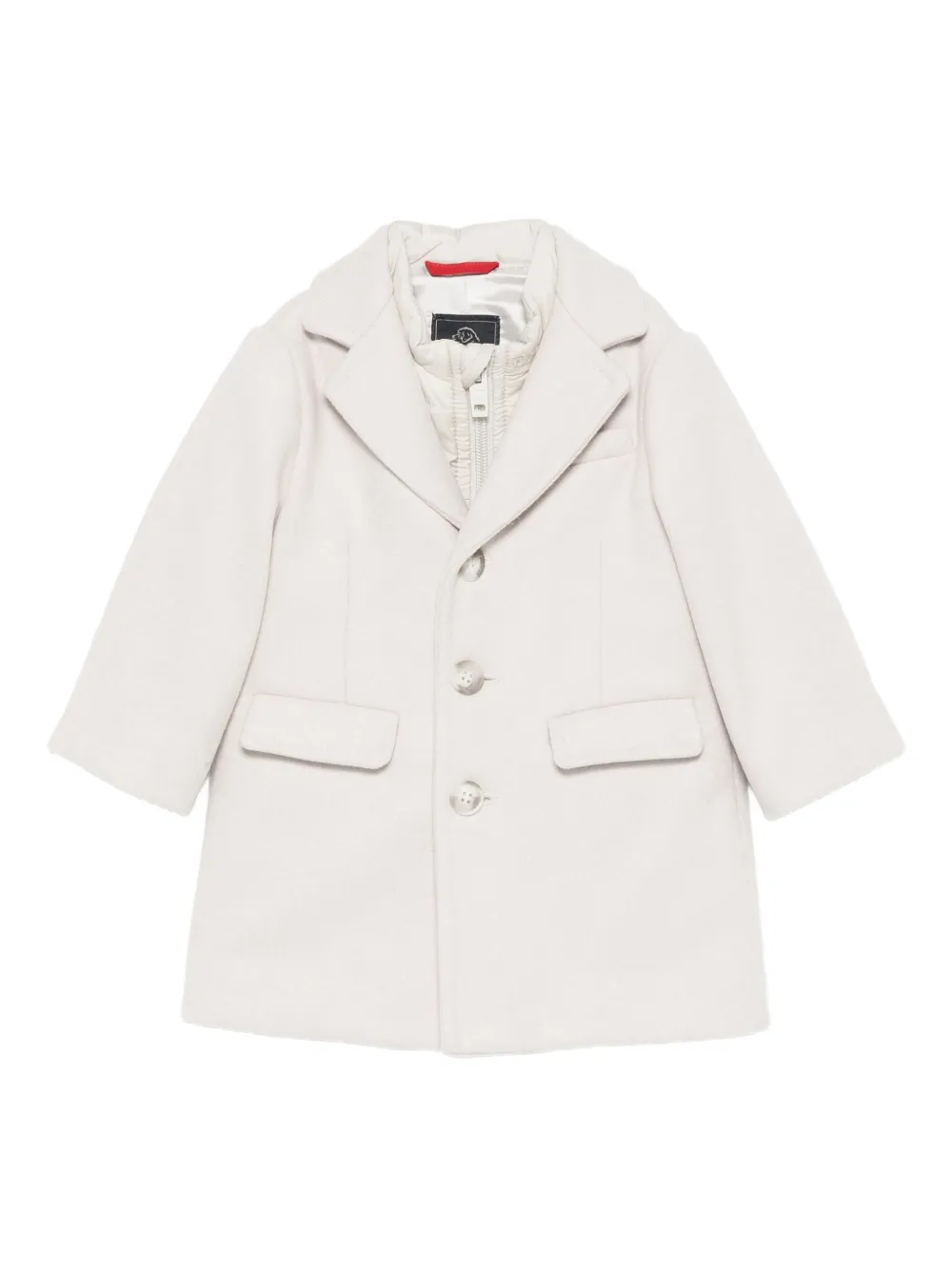 Fay Kids button-fastening pocket coat | Neutrals | Image 1
