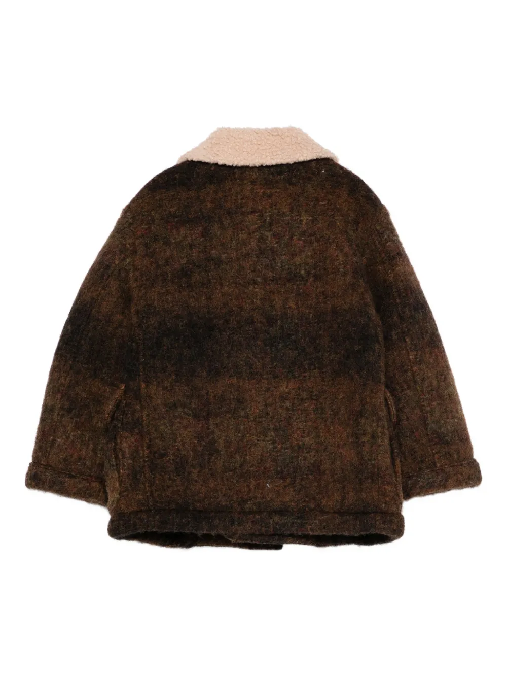 Fay Toggle-fastening Fleece-lined Coat In Brown