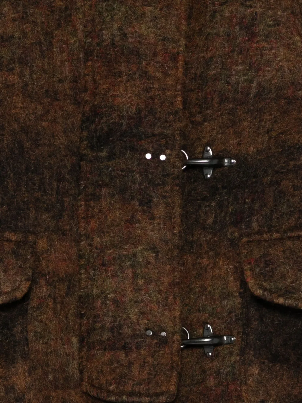Fay Toggle-fastening Fleece-lined Coat In Brown