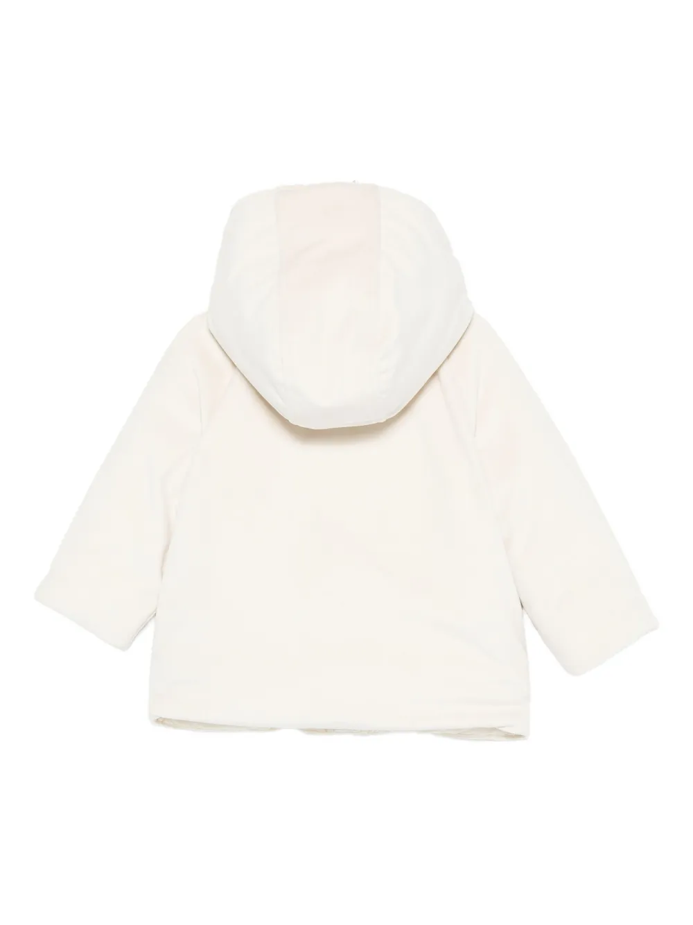 Fay Hooded Toggle-fastening Coat In White