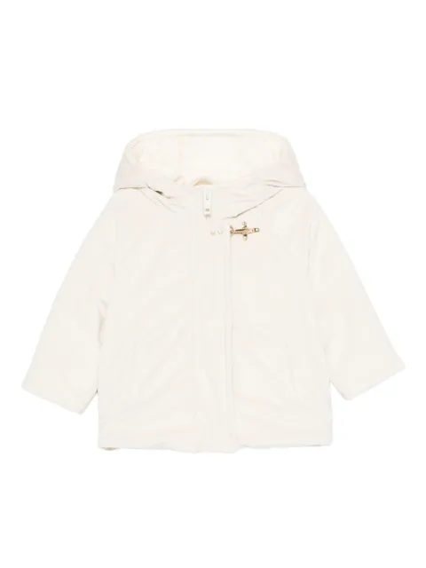 Fay Kids hooded toggle-fastening coat