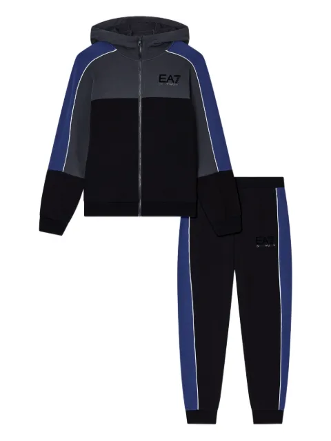 Emporio Armani Kids traje deportivo con detalle de rayas y diseño color block