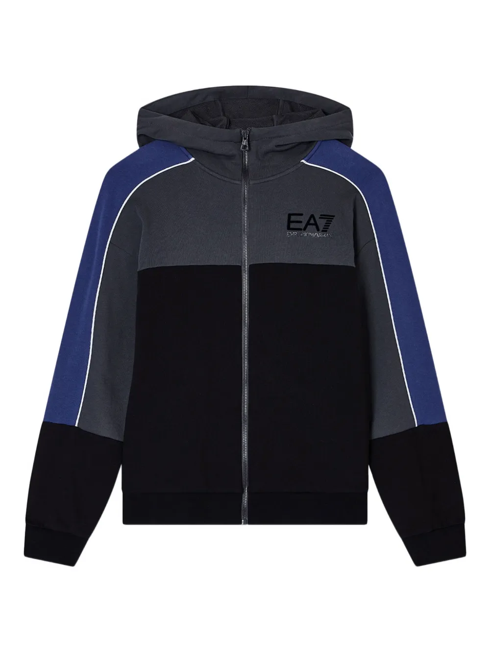 Emporio Armani Kids Trainingspak met colourblocking en streepdetail Zwart