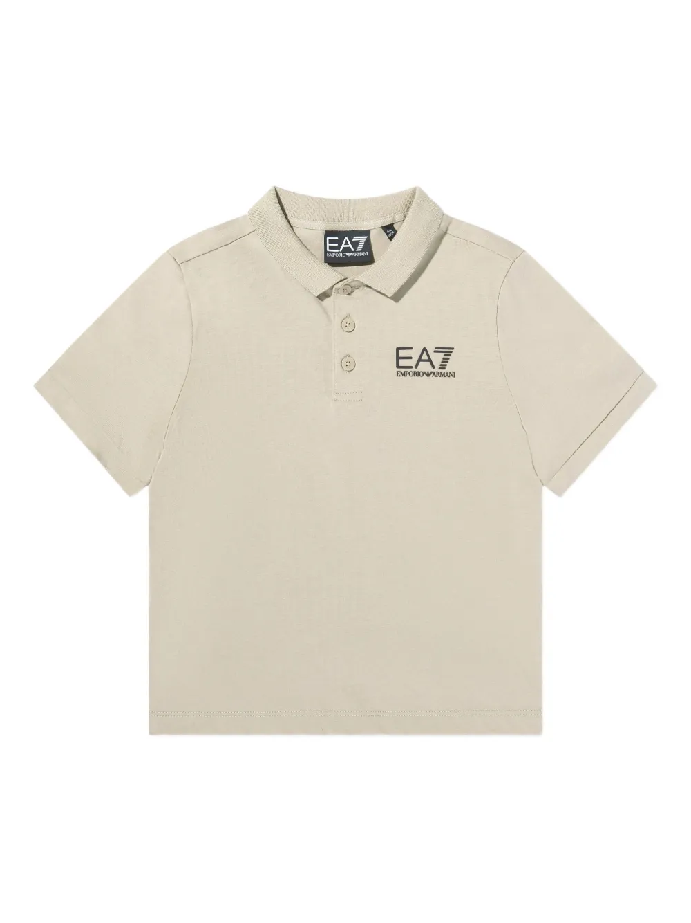 Emporio Ar i Kids Poloshirt met logodetail Beige