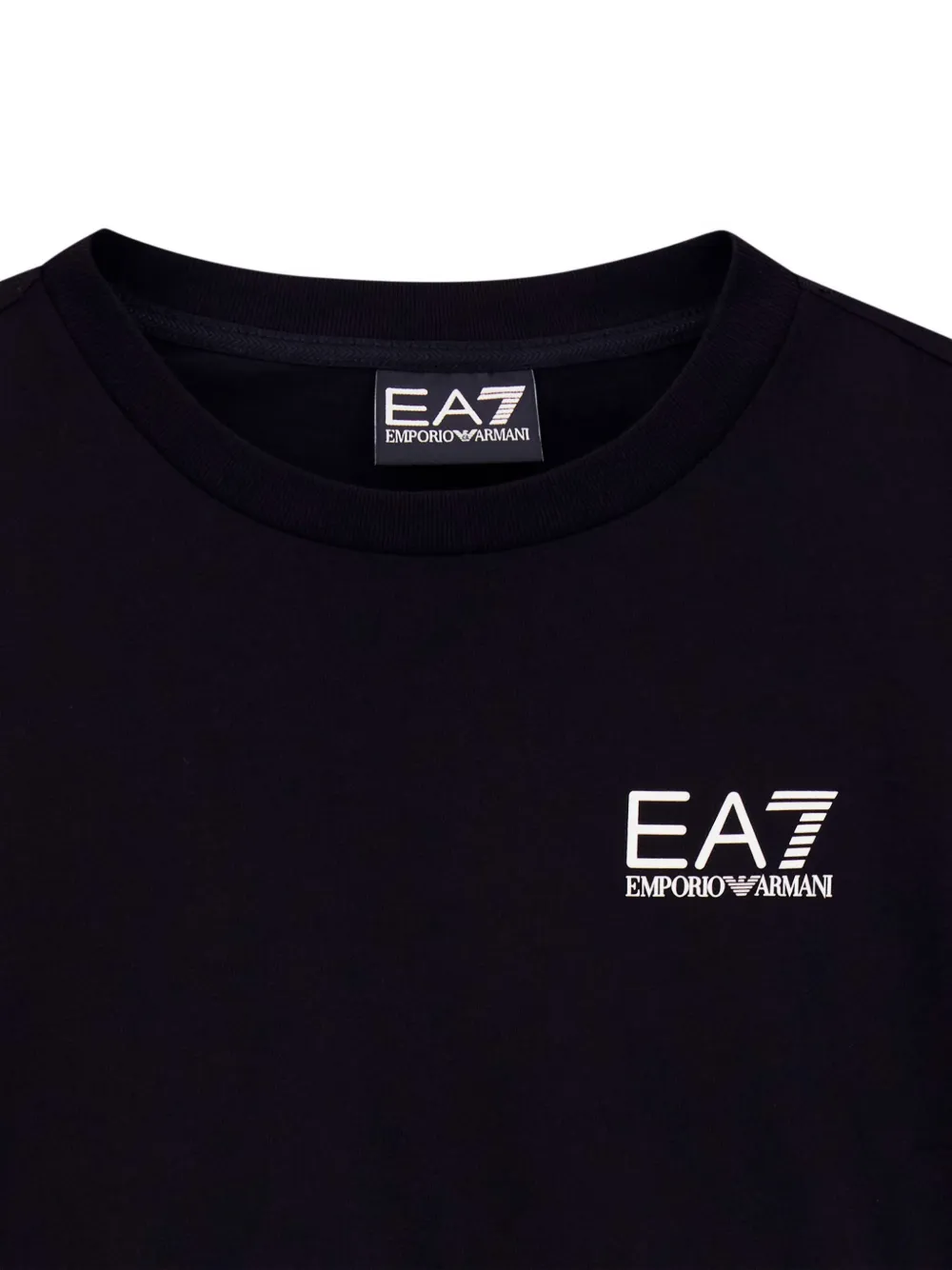 Emporio Armani Kids T-shirt met logoprint Zwart