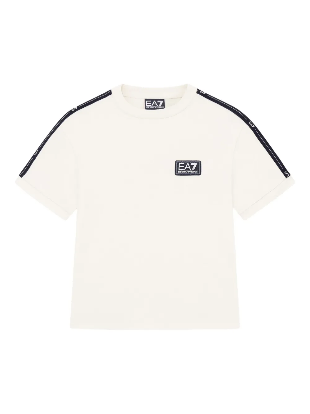 Emporio Armani Kids logo-detail cotton T-shirt - Toni neutri