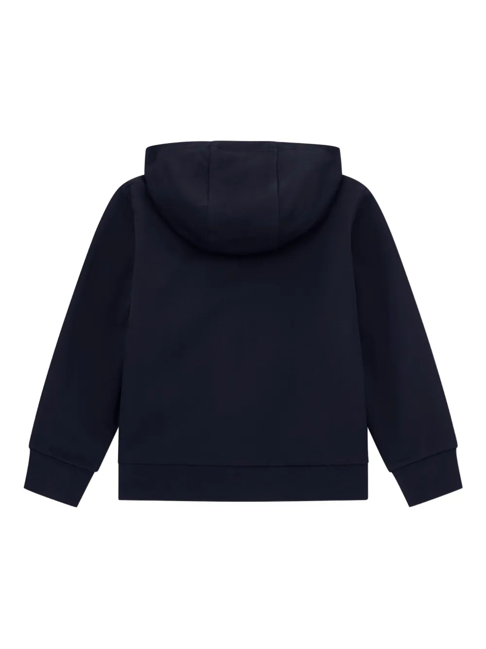 Emporio Armani Kids Hoodie met logodetail Zwart