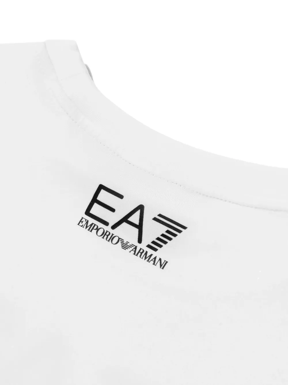Emporio Armani Kids EA7 top met logo Wit