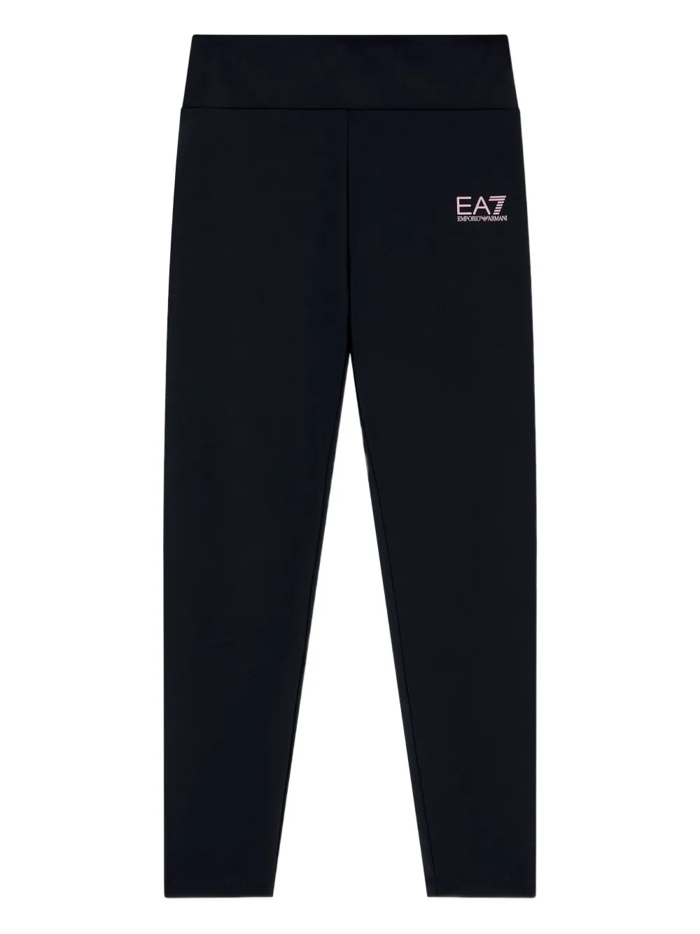 Emporio Armani Logo-detail Leggings In Black