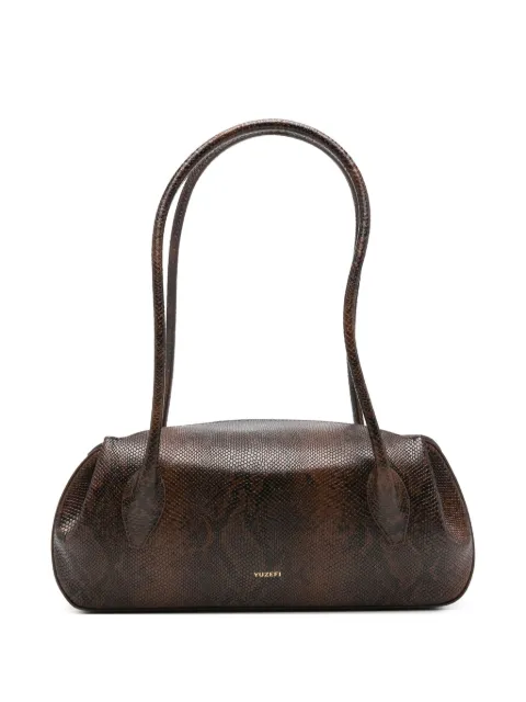 Yuzefi debossed-snakeskin shoulder bag