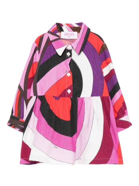 PUCCI Junior abstract-print collared dress