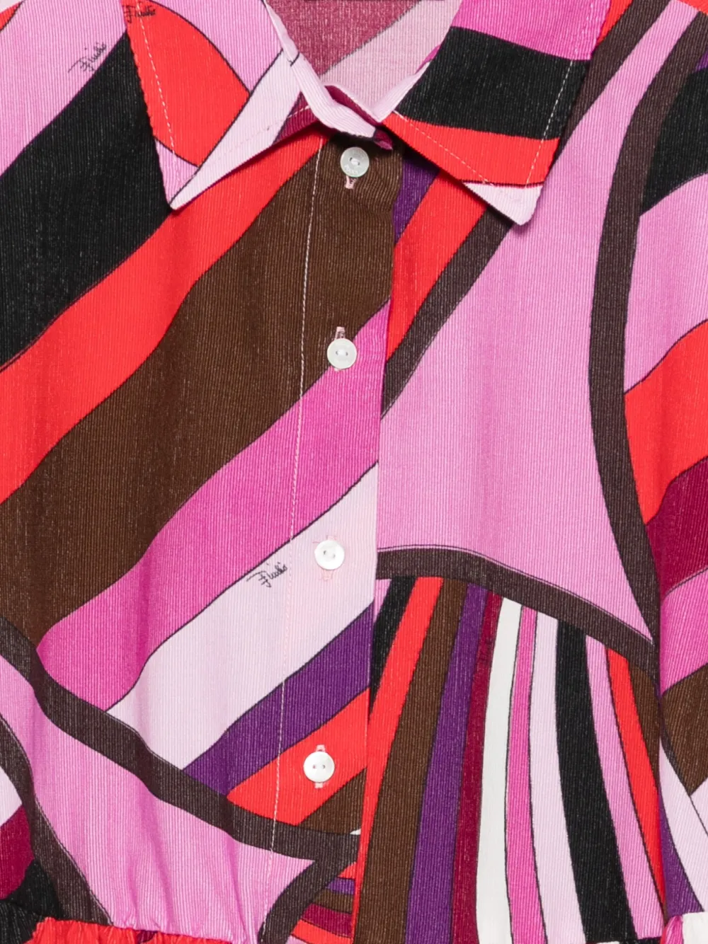 PUCCI Junior Sweaterjurk met abstracte print Roze