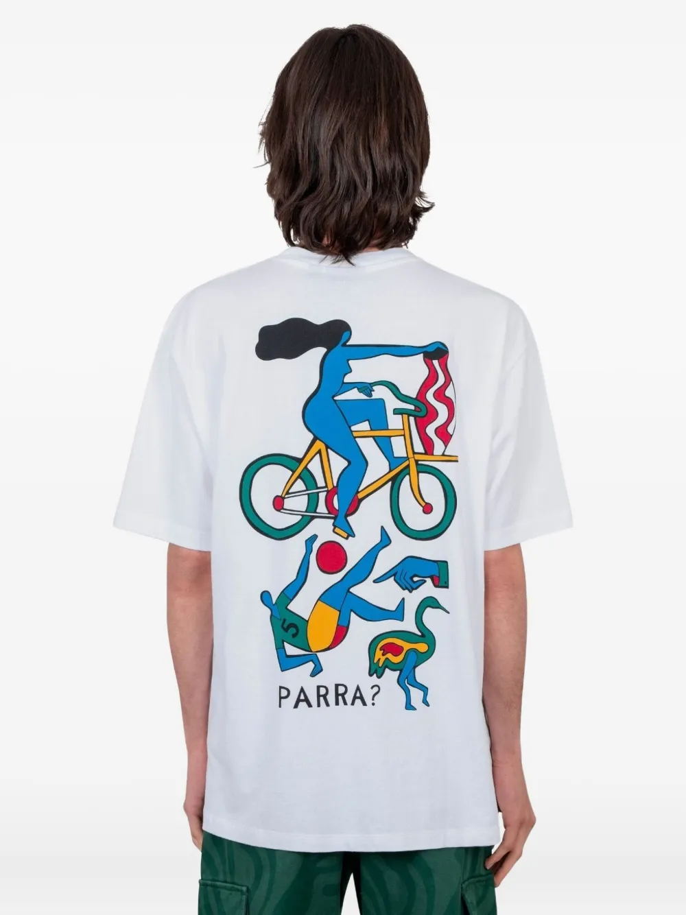 By Parra Graphic-print Cotton T-shirt In White