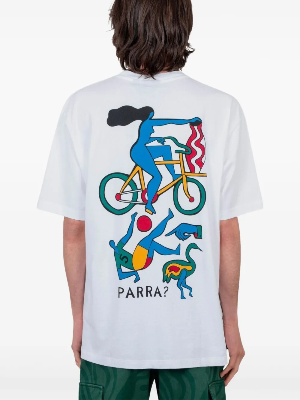 BY PARRA Katoenen T-shirt met grafische print Wit