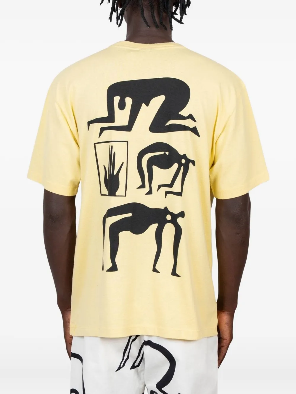 By Parra Graphic-print Cotton T-shirt In Yellow