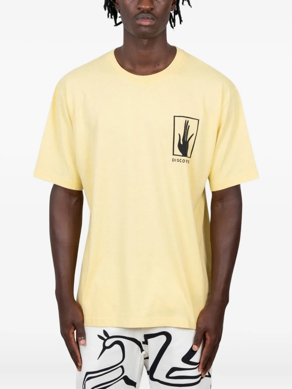By Parra Graphic-print Cotton T-shirt In Yellow