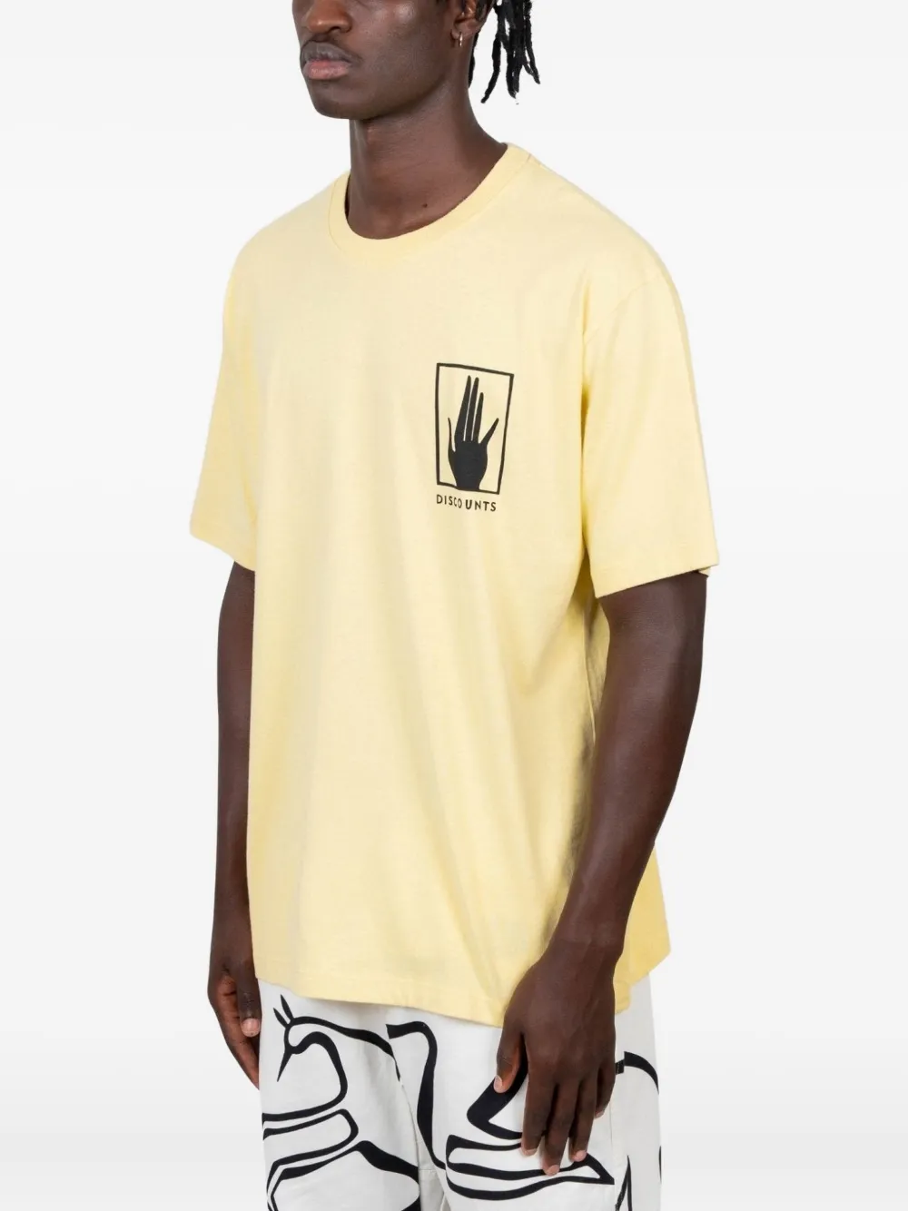 By Parra Graphic-print Cotton T-shirt In Yellow