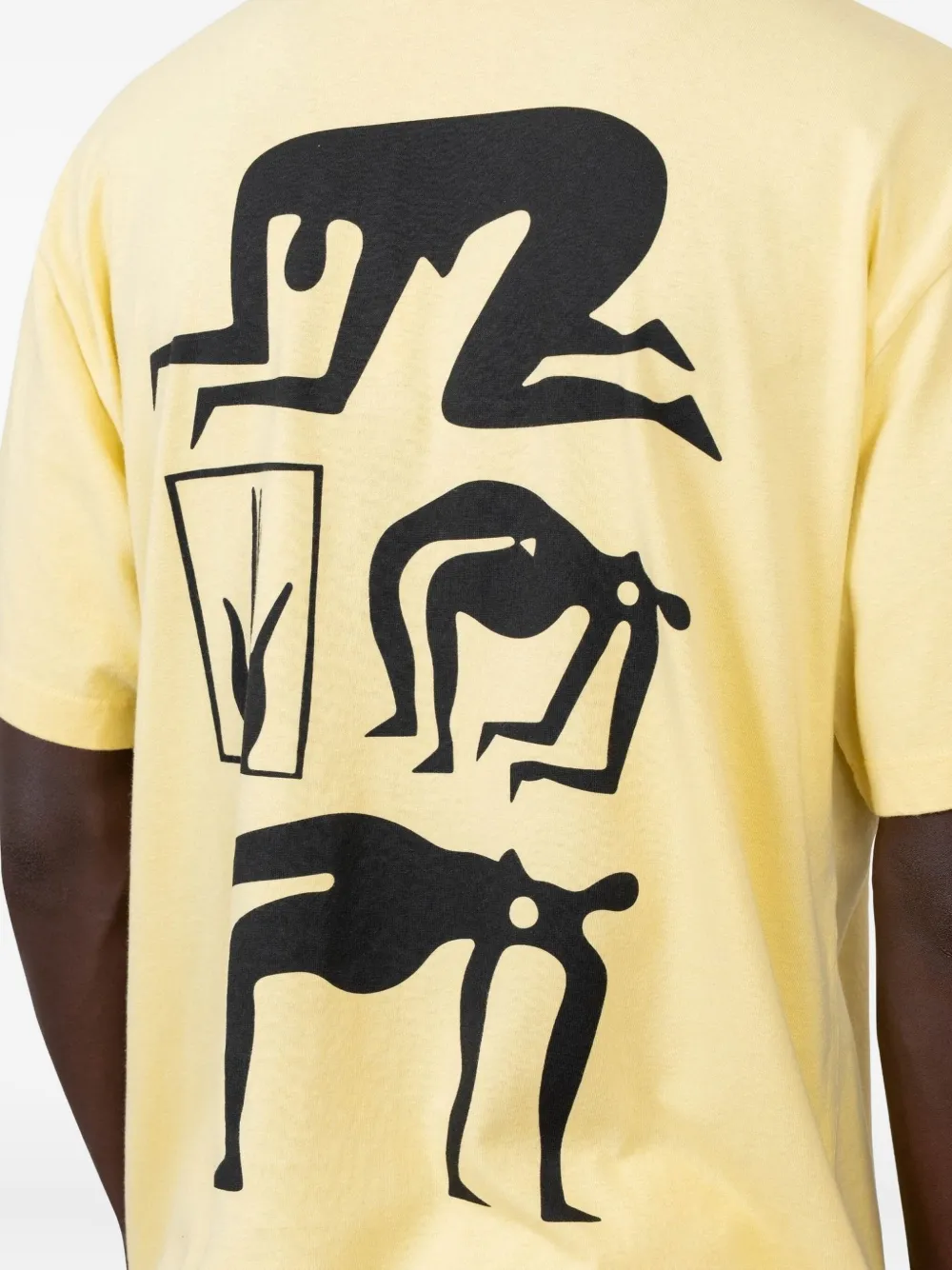 By Parra Graphic-print Cotton T-shirt In Yellow